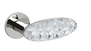 Olivari Crystal Diamond Lever Set on Horizontal Square Plate