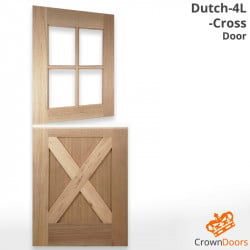Dutch-4L-Cross Internal Door - Unglazed