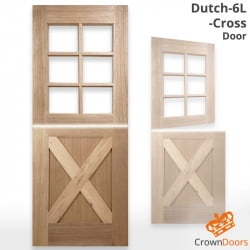 Dutch-6L-Cross Internal Door - Unglazed