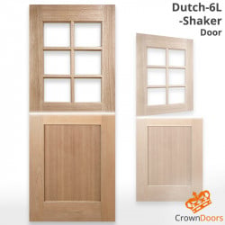Dutch-6L-Shaker Internal Door - Unglazed
