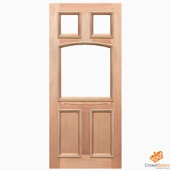 Federation Curved Top GL Entrance Door - Unglazed