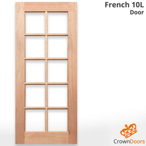 French 10L Internal Door - Unglazed