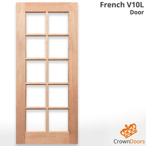 French V10L Internal Door - Unglazed