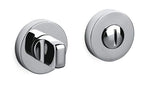Two chrome door handles on a white background