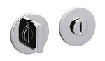 Chrome door handles on a white background