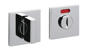 Two metallic control panels with knobs on a white background