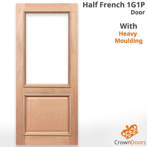 Half French 1G1P Internal Door - Unglazed