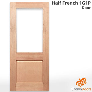 Half French 1G1P SL Entrance Door - Unglazed