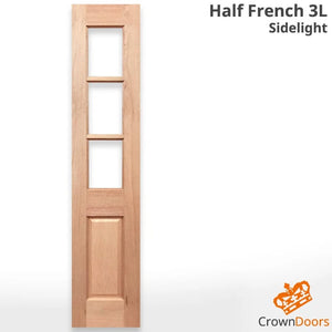 Half French 3L1P SL Entrance Door - Unglazed