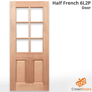 Half French 6L2P Internal Door - Unglazed