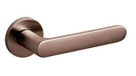 Bronze door handle on a white background