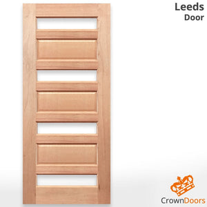Leeds Modern Entrance Door - Unglazed