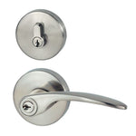 Nidus Collins Combo key in lever/Eurobolt Visual Brushed Nickel
