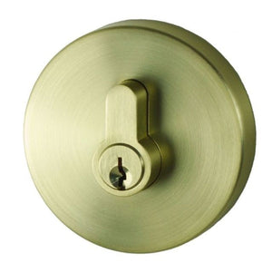 Nidus Spring Round Eurobolt - Double Cylinder Visual Satin Brass