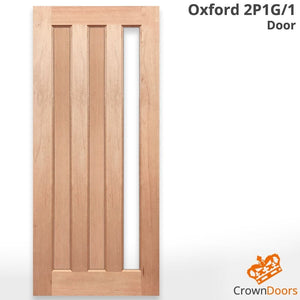 Oxford 2P1G Modern Internal Door - Unglazed