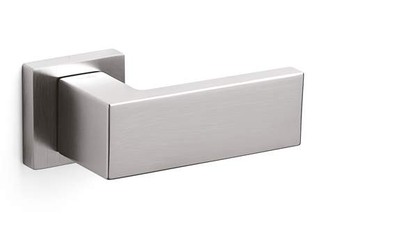 Metallic robe hook on a white background