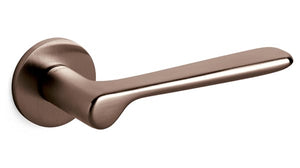 Olivari Plume Lever Passage Set on Standard Round Rose