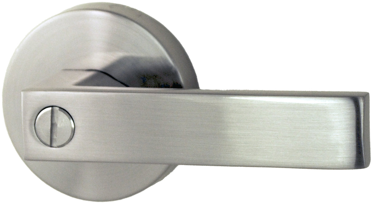Nidus Lonsdale Round Lever Privacy Set  Visual Chrome
