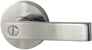 Nidus Lonsdale Round Lever Privacy Set  Visual Chrome