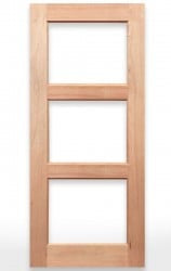 Wooden door with three panels labeled 'Regal 3G Door' by Crown Doors on a white background.