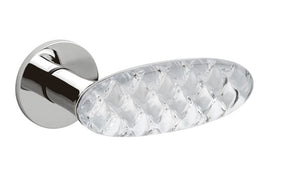 Olivari Crystal Royal Lever Set on Horizontal Square Plate