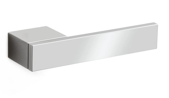 Metallic rectangular object on a white background