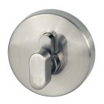 Round Single Cylinder Satin Chrome