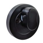 Round Single Cylinder Matte Black